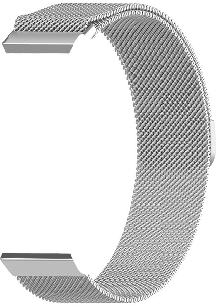 Amazfit Cheetah ile Uyumlu Kordon Hasır Metal Örgü Mıknatıslı Milano Kayış