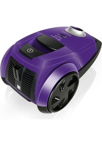 Lotus ET14260 750W Toz Torbalı Elektrıklı Süpürge Mor + Toz Torbası Hediyeli