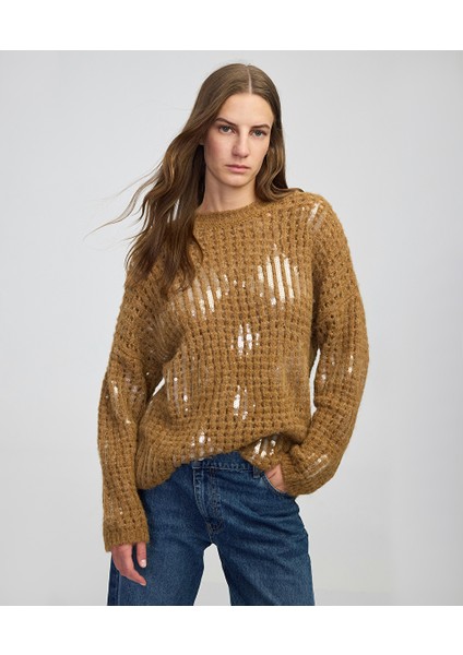 Ajurlu ve payetli triko IW6250050476041