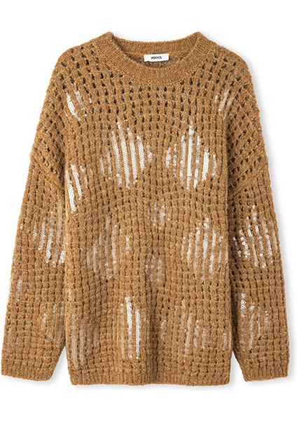 Ajurlu ve payetli triko IW6250050476041 indirimleri