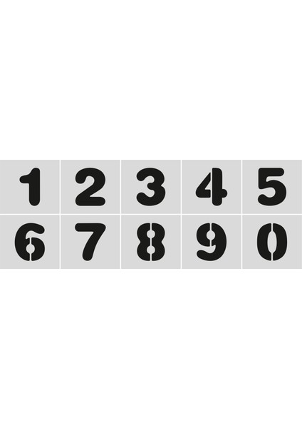 Stencil Rakam Boyama Şablonu X035-SAYI fiyatları