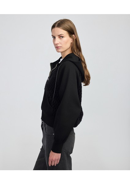 Kumaş Mix Ayarlanabilir Bel Sweatshirt IW6250091060001 fırsatları