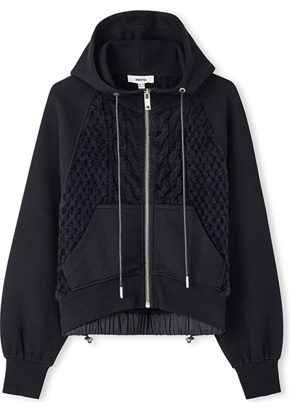 Kumaş Mix Ayarlanabilir Bel Sweatshirt IW6250091060001 indirimleri