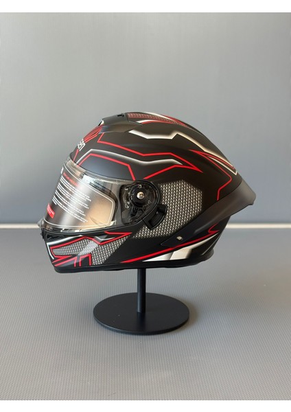 WS-602 Güneş Gözlüklü Full Face Kask (Şeffaf Vizörlü) Matt Black K1 (602) modelleri