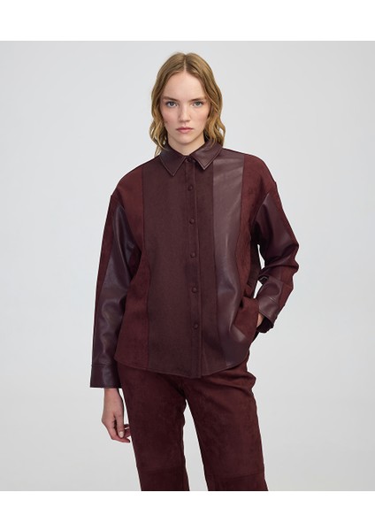 Kumaş mix colorblock gömlek IW6250025147008 fırsatları