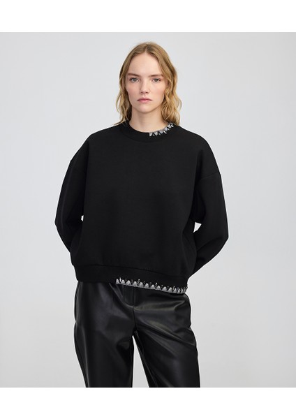 Işlemeli Sweatshirt IW6250091054001