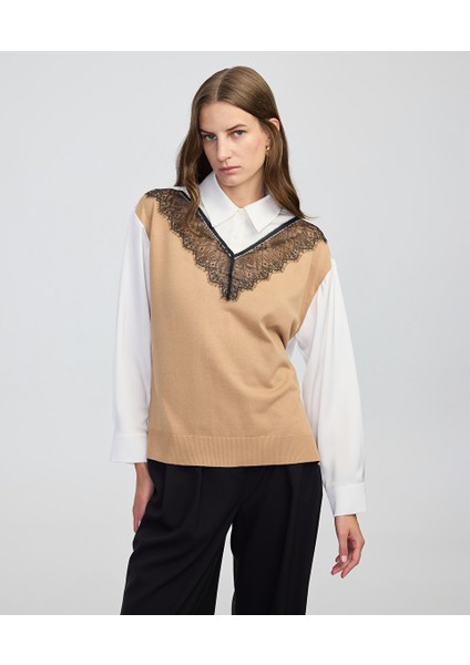 Triko mix colorblock gömlek IW6250025134018 fiyatları