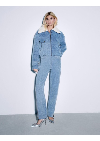 Veyra Açık Mavi Kadın Pantolon modelleri
