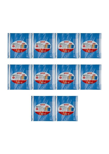 Telli Dosya, 10 Adet, 50'li Paket, 180 A4 Kapasiteli, Mavi fiyatları