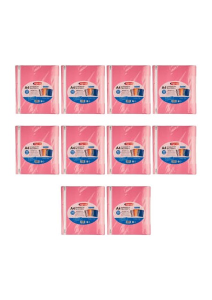 Telli Dosya, 10 Adet, 50'li Paket, 180 A4 Kapasiteli, Pembe fiyatları