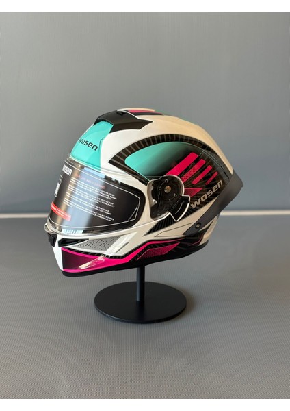 WS-602 Güneş Gözlüklü Full Face Kask (Şeffaf Vizörlü) White K2 (602) fiyatları