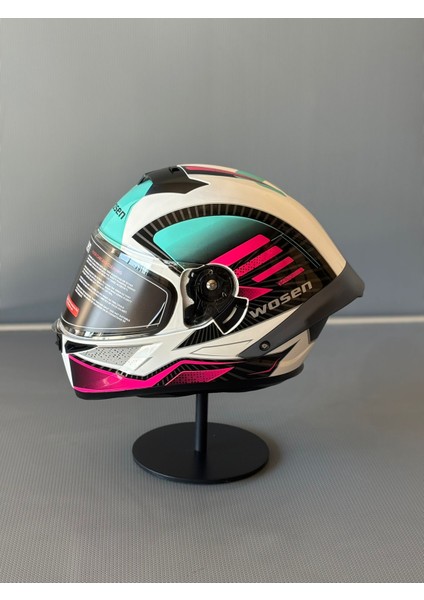 WS-602 Güneş Gözlüklü Full Face Kask (Şeffaf Vizörlü) White K2 (602) modelleri