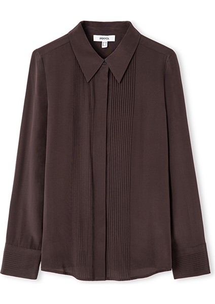 Nervürlü ipek gömlek IW6250025120074 indirimleri