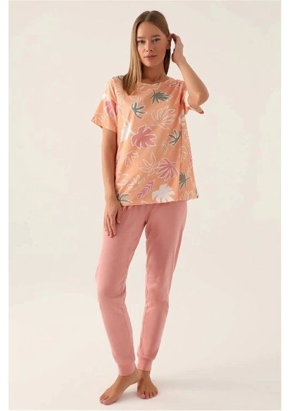 Rolypoly 3386-S Kadın Kısa Kol Pijama Takımı