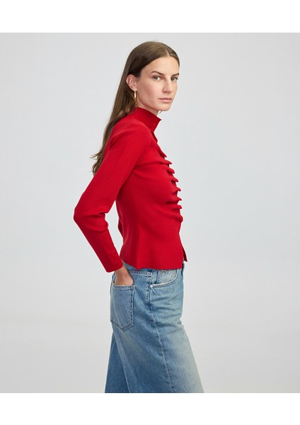 Volanlı dar kesim triko IW6250050034034