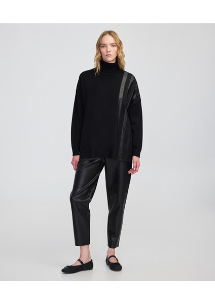 Kontrast dokulu oversize triko IW6250050206001