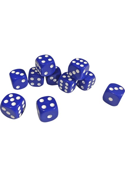 Mavi Okey Zarı Renkli Masa Oyunları Zarı - 2 Adet fiyatları
