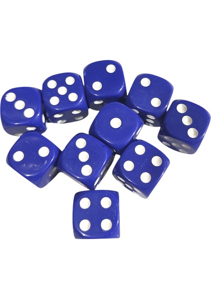 Mavi Okey Zarı Renkli Masa Oyunları Zarı - 2 Adet indirimleri