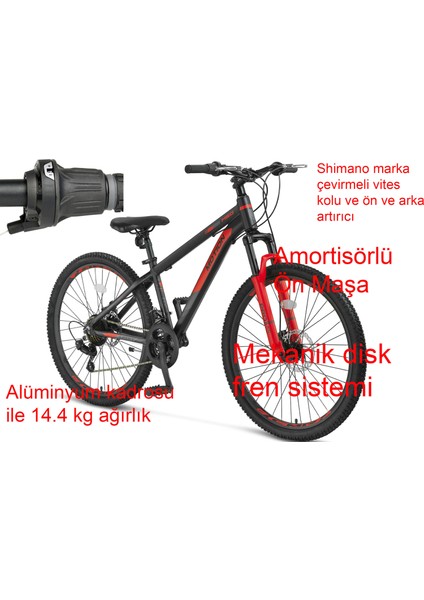 Motion 26 Jant Disk Fren Dağ Bisikleti 2678 (145 / 165 cm Arası Boy) fırsatları