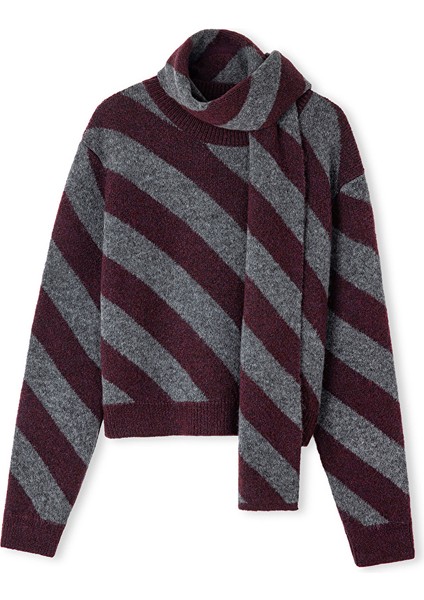 Atkılı çizgi desen triko IW6250050111035 indirimleri