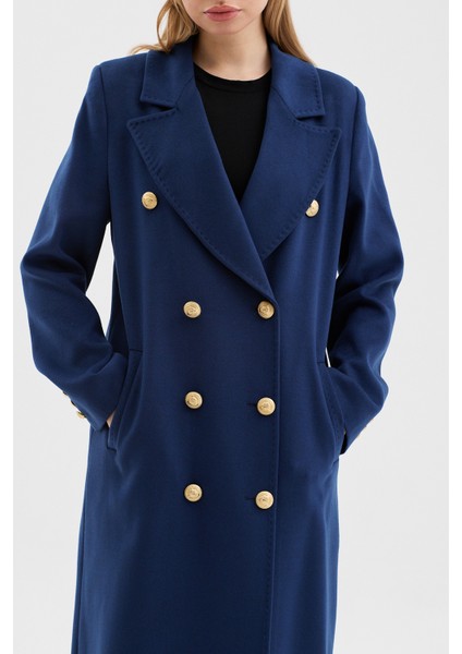 Kadın Kruvaze Kapama Kuşak Detaylı Kaşe Kaban indirimleri