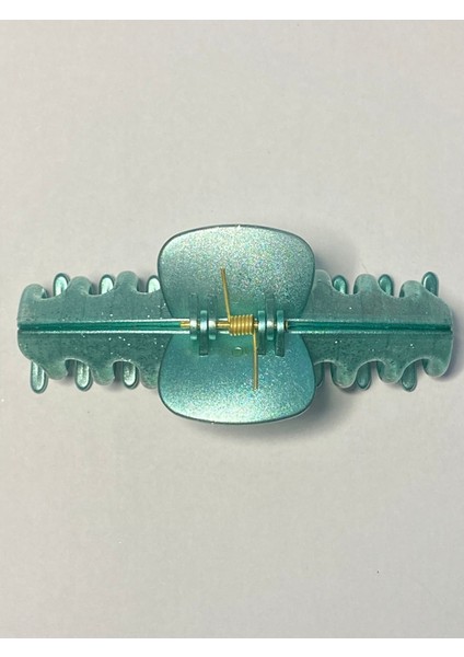 Simli Su Yeşili Renk Tırmık Model Mandal Toka 11 cm - Şık ve Dayanıklı fırsatları