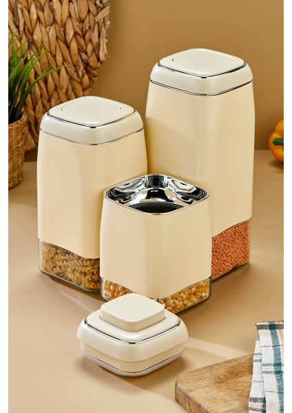 3’lü Tuşlu Vakumlu Kavanoz Seti 1800 ml – 1500 ml – 1300 ml Hava Geçirmez Saklama Kabı fırsatları