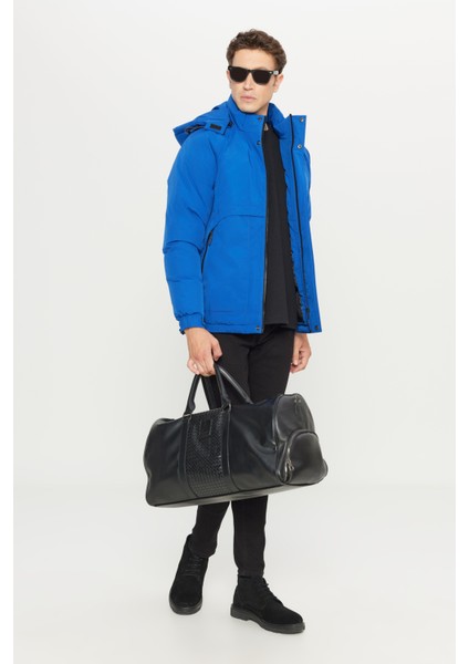 Standart Fit Normal Kesim Kapüşonlu Dik Yaka Yan Cepli Casual Mont fiyatları