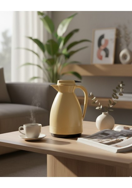 1 Litre Cam Termos | Isıya Dayanıklı Çift Katmanlı | Piknik Kamp Ofis Kafe Ev Kullanımı modelleri