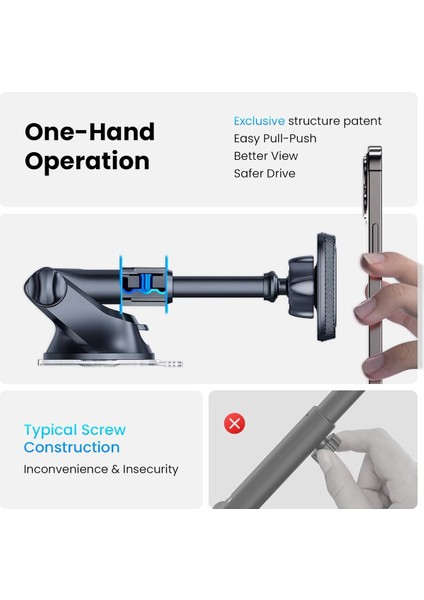 Vantuzlu Araç Içi Telefon Tutucu Mıknatıslı Araç Içi Telefon Tutucu indirimleri