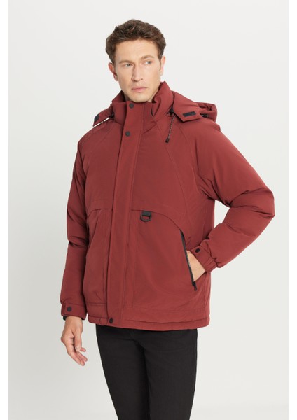 Standart Fit Normal Kesim Kapüşonlu Dik Yaka Yan Cepli Casual Mont indirimleri