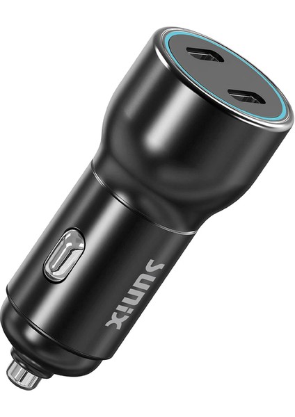 Araç Içi Çakmaklık Girişli Araç Şarj Cihazı Başlığı 2 Adet Type Girişli Araç Şarj Başlığı