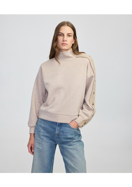 Triko Mix Dik Yaka Sweatshirt IW6250091053090 fiyatları