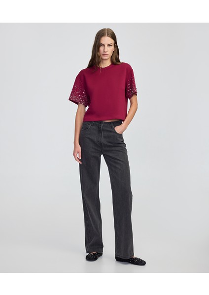 Trok ve hotfix baskılı sweatshirt IW6250091055175 modelleri