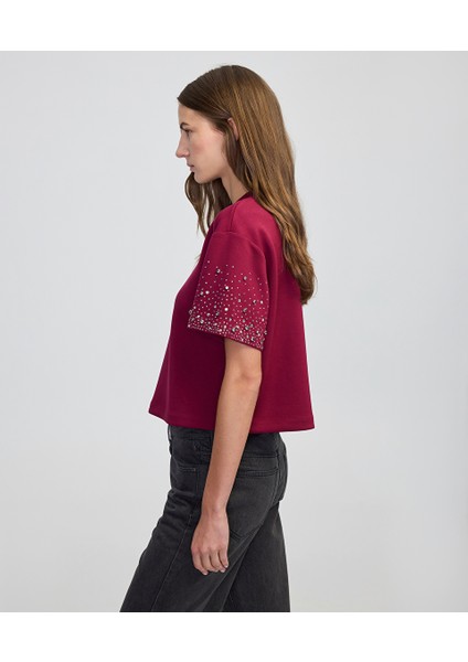 Trok ve hotfix baskılı sweatshirt IW6250091055175 fırsatları