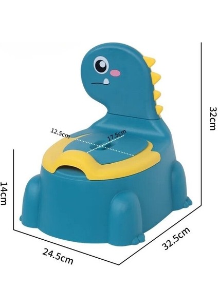 Dinozor Bebek Lazımlık Eğitim Tuvalet Koltuğu - Pembe (Yurt Dışından)