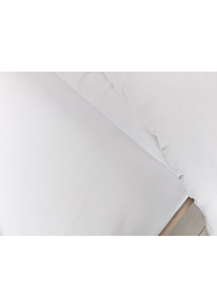 Sibyla King Size %100 Pamuk Düz Saten Çarşaf - Beyaz fiyatları