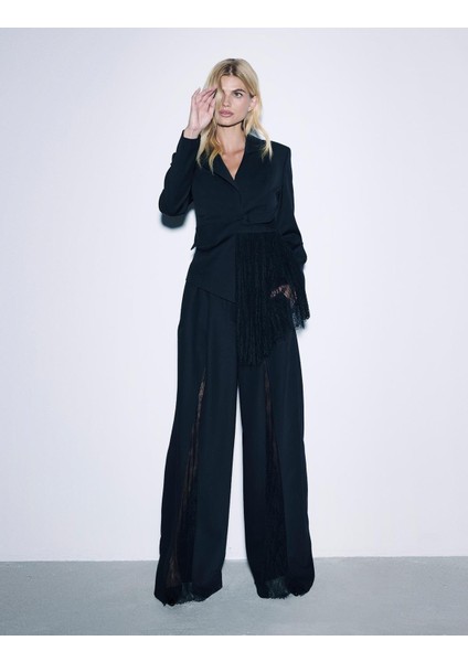 Lora Siyah Kadın Pantolon modelleri