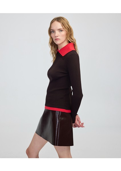 Çift parça görünüm colorblock triko IW6250050453074 modelleri