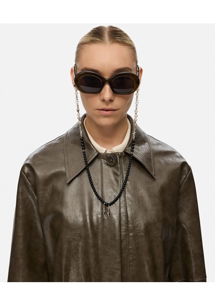 Oval çerçeveli ve askılı güneş gözlüğü IW6250045003070 fiyatları