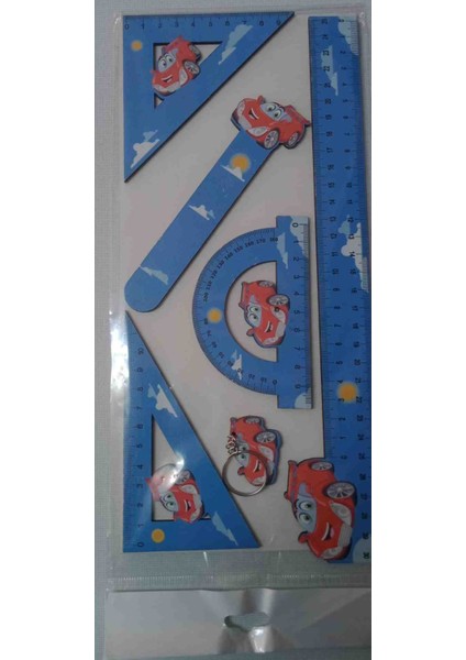 Craft Kıds Ahşap Cetvel Takımı Mavi