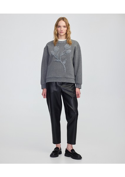 Üç Boyutlu Çiçekli Sweatshirt IW6250091048126 fiyatları