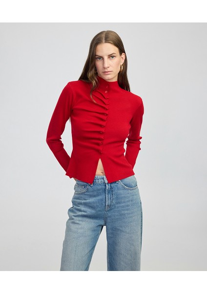 Volanlı dar kesim triko IW6250050034034