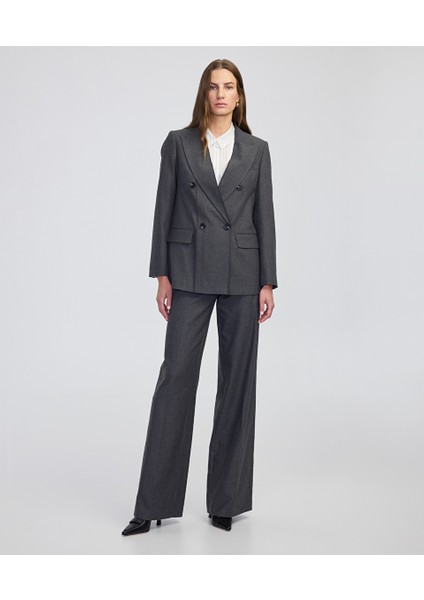 Triko Şeritli Raw Edge Blazer IW6250106025088 fiyatları