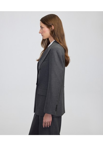 Triko Şeritli Raw Edge Blazer IW6250106025088 fırsatları