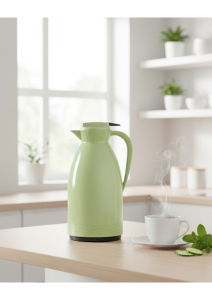 1 Litre Cam Termos | Isıya Dayanıklı Çift Katmanlı | Piknik Kamp Ofis Kafe Ev Kullanımı modelleri