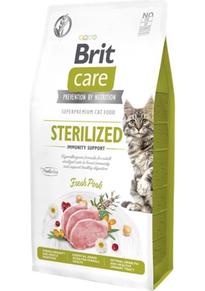 Mtxdpn Brit Care 7 kg Kısırlaştırılmış Kediler Için, Tahılsız, Hipoalerjenik, Domuz Etli Kuru Mama