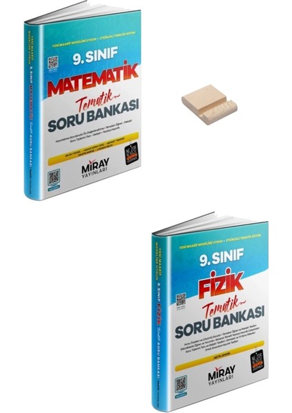 Miray 9. Sınıf Maarif Matematik ve Fizik Tematik Soru Bankası + Telefon Standı