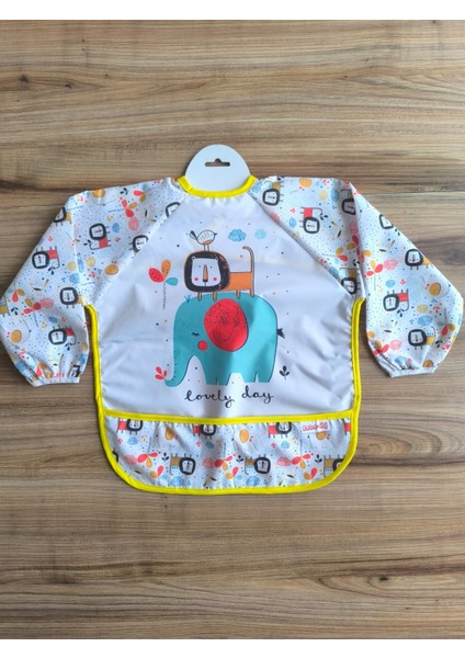 Laura Baby Uzun Kollu Sıvı Geçirmez Mama ve Aktivite Önlüğü fırsatları