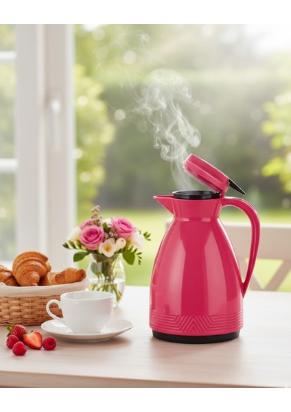 1 Litre Cam Termos | Isıya Dayanıklı Çift Katmanlı | Piknik Kamp Ofis Kafe Ev Kullanımı modelleri